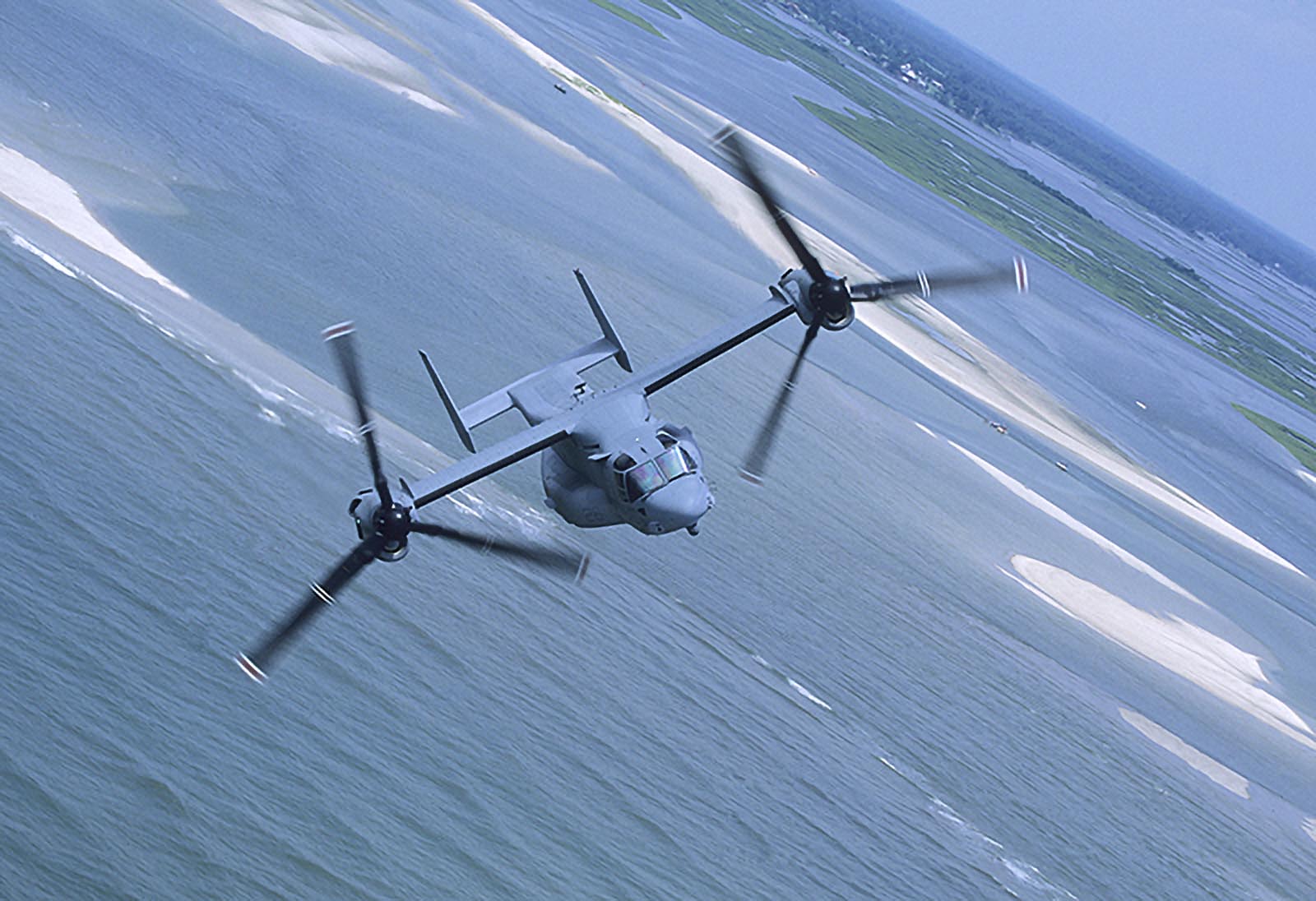 CV-22 Osprey flying near DTS Airport